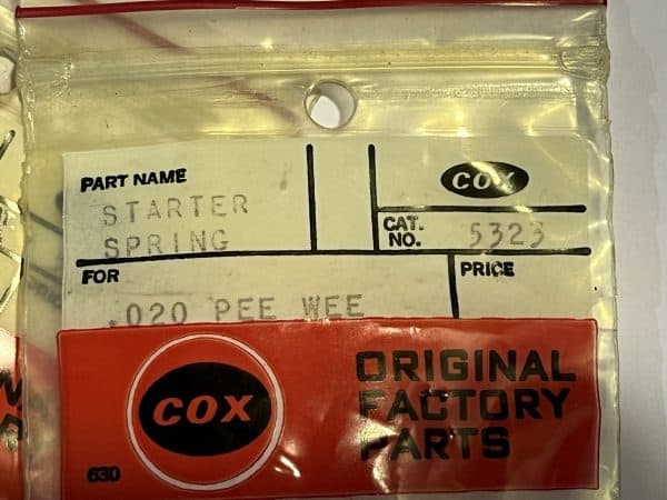 COX .020 Pee Wee Sterter Spring (CODE COX 08)