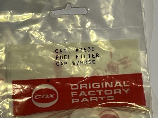 COX Feul Filter Cap With Hose. (CODE COX 9)