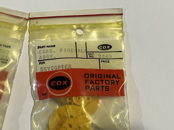 COX Carb Firewall Assy Skycopter (CODE COX 02)
