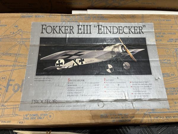 Proctor FOKKER EINDECKER  E111. (CODE 033) (SOLD)