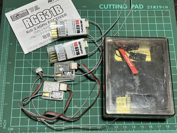 JR PROPO RG631B 2.4 GHz Receivers With Remote Receivers. (Code 055)