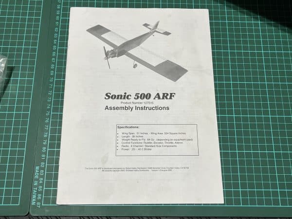 Sonic 500 ARF. 25-40 2-Stroke (Code 069) - Image 2