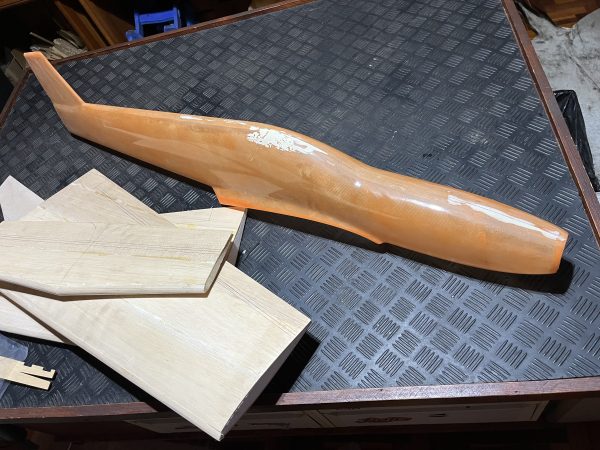 Short Kit. Composite Fuselage and foam core wings. Looks like a P51 Type racer. Unknown Kit. (Code 090) - Image 9
