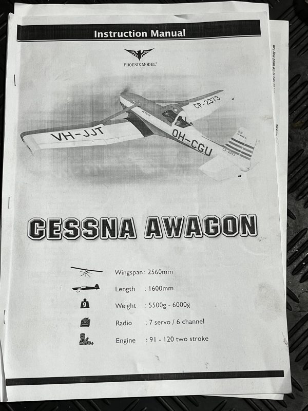 CESSNA AWAGON.  Phoenix Models. ARF. New In Box.  (Code 104) - Image 2