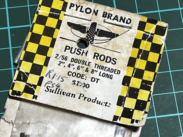 Push Rods. Double Threaded. 2",4",6",8". Sullivan.(Code120)