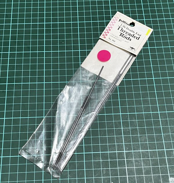 Threaded Rods. 2-56 Double Ended. Two Each. 1",4",6"& 8"  (Code 123) - Image 2