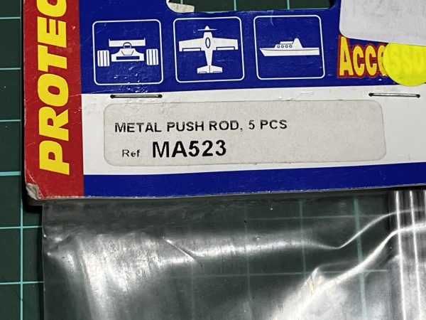 Metal Push Rods. 5Pcs.  (Code 124) - Image 2