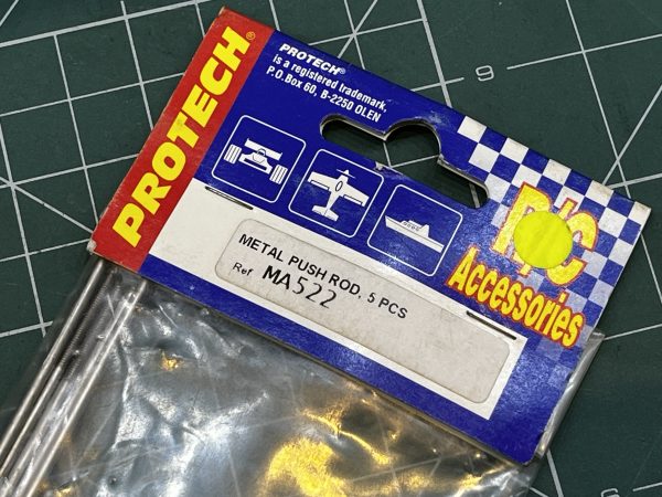 Metal Push Rod. Threaded. MA522 (Code139) - Image 2