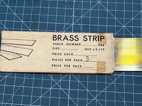 Brass Strip. .032 x 2 x 12 (0.81mm x 50.8 x 300) (Code 142)
