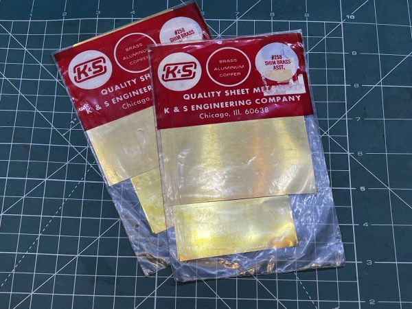 Assortment of Brass Shim material. #258.  (Code 143)