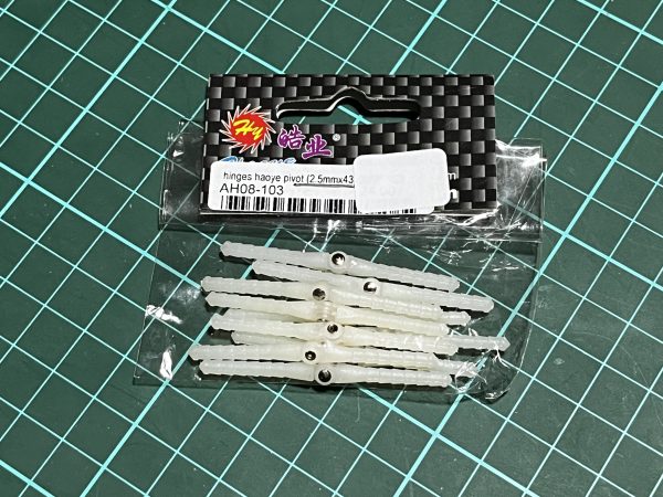 Pivot Hinges Haoye. 2.5 x 43mm (10Pcs) (Code 180)