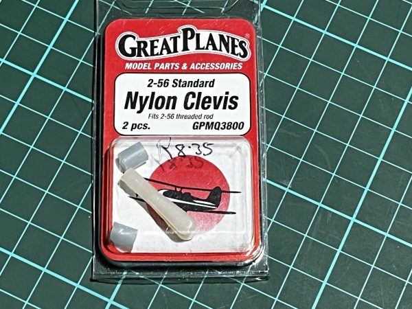 Nylon Clevis. Great Planes. (Code 188)