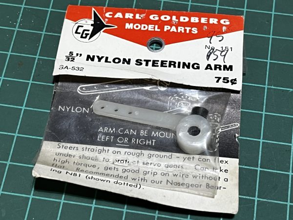Steering Arm 5/32. Carl Goldberg. (CODE236)