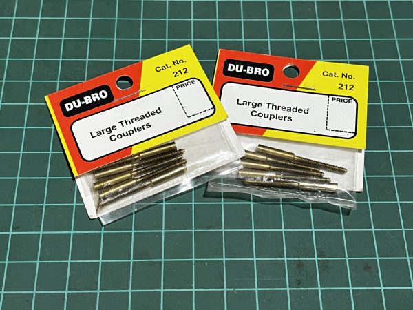 Large threaded couplers. Du-Bro (CODE 249)