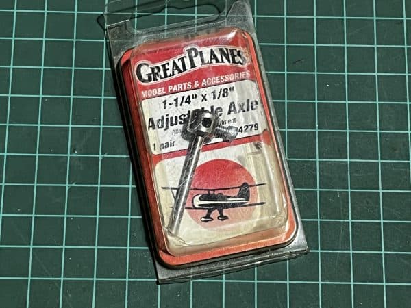 Great Planes Adjustable Axle.1-1/4 x 1/8. (Code 275)