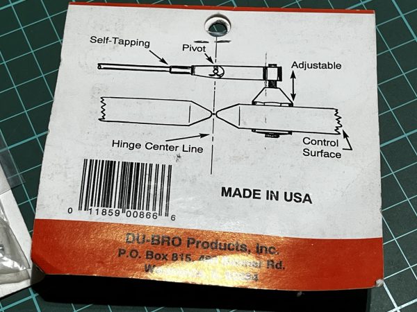 Heavy Duty Control Horn System Du-Bro. (Code 333) - Image 2