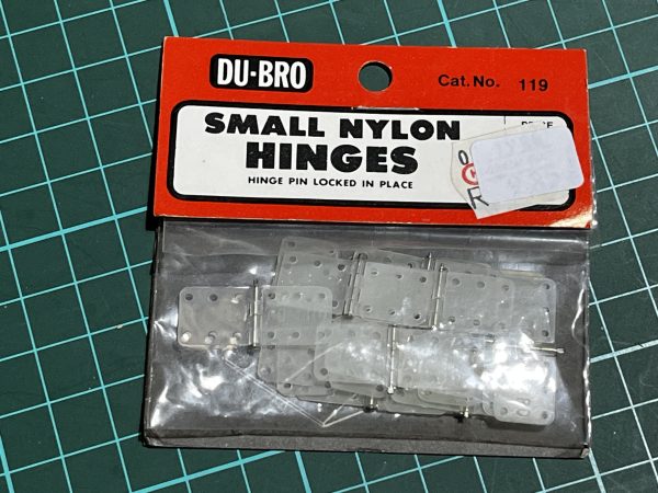 Small Nylon Hinges. Du-Bro (Code 339)