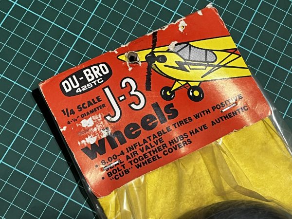 Du-Bro J3 Cub Wheels. 1/4 Scale. (4 1/4") (Code 346) - Image 2