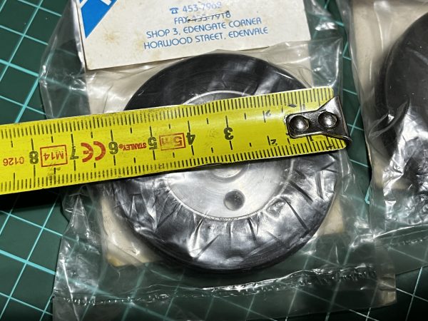 Scale Wheels With Aluminum Rims. 2.5" (63.5mm) (Code355) - Image 2
