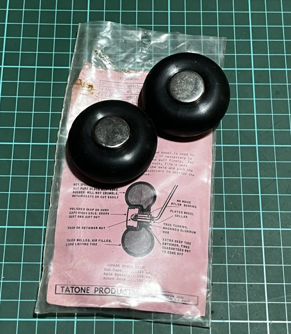 Tatone Flight Line Neoprene Air Filled Scale Wheels. 2" (Code 359)