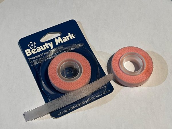 Pinked Edge Tape. (Beauty Mark Hair Styling Tape) 12.7mm Wide By 16.5m Long. (CODE 388)