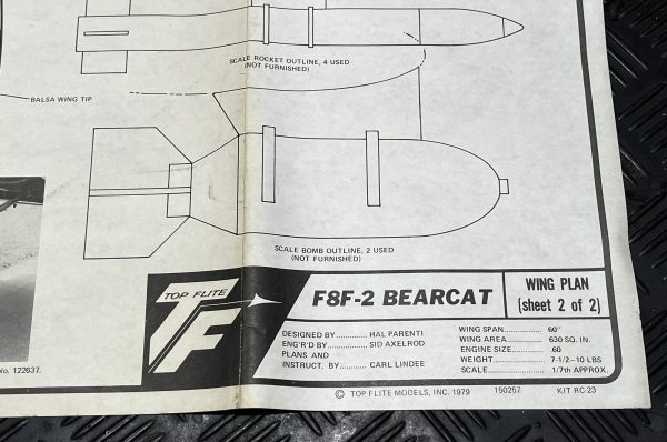 Top Flite F8F Bearcat (CODE 439) - Image 10